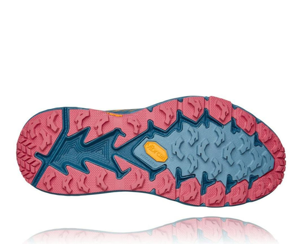 Women Trail Running | HOKA ONE ONE Speedgoat 4 Saffron / Provincial Blue