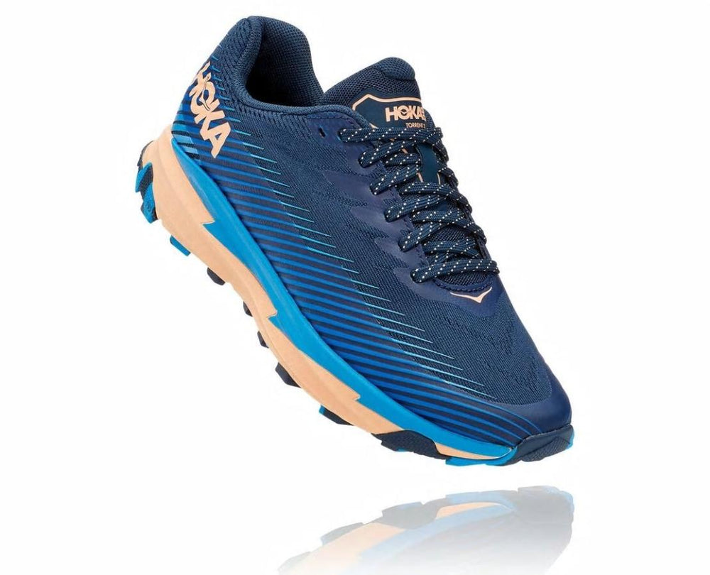 Women Trail Running | HOKA ONE ONE Torrent 2 Indigo Bunting / Bleached Apricot