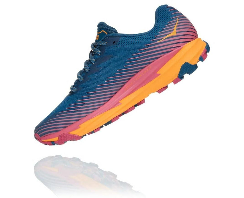 Women Trail Running | HOKA ONE ONE Torrent 2 Moroccan Blue / Saffron