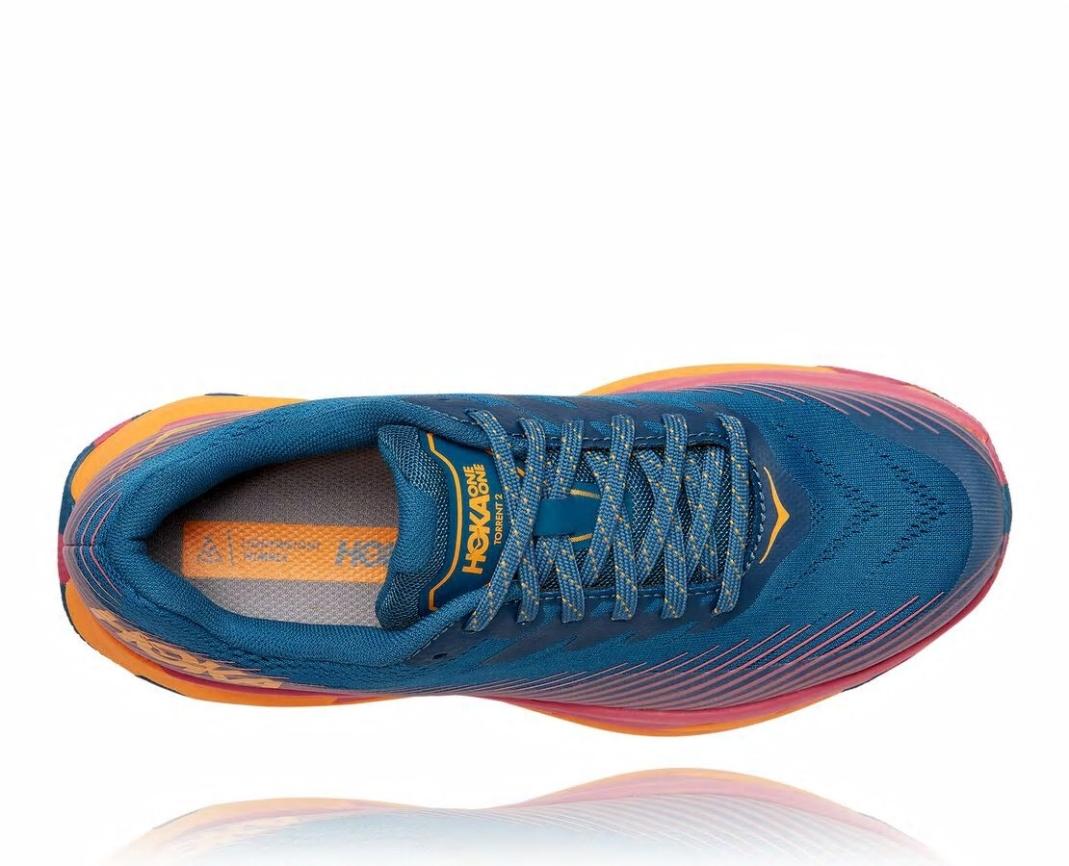Women Trail Running | HOKA ONE ONE Torrent 2 Moroccan Blue / Saffron
