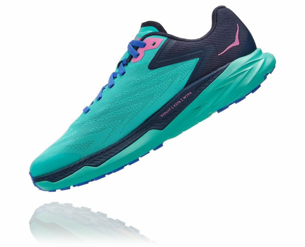 Women Trail Running | HOKA ONE ONE Zinal Atlantis / Outer Space
