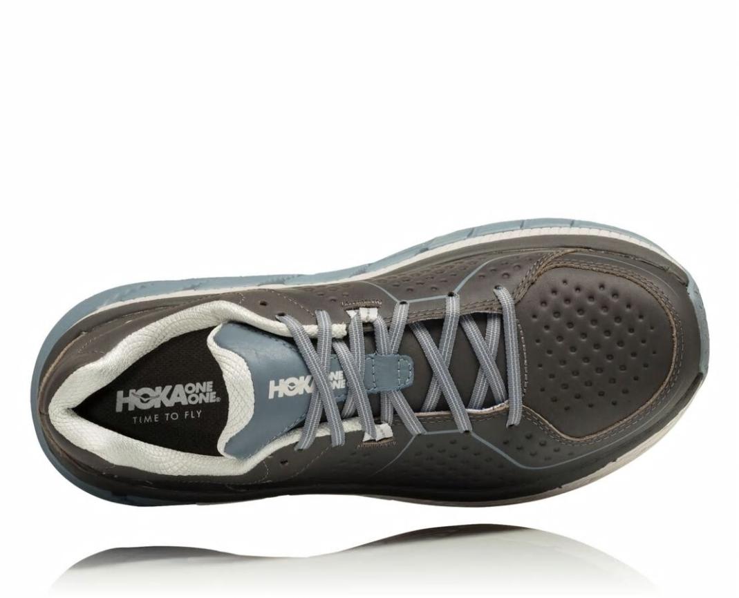 Women Walking | HOKA ONE ONE Gaviota Leather Charcoal / Tradewinds
