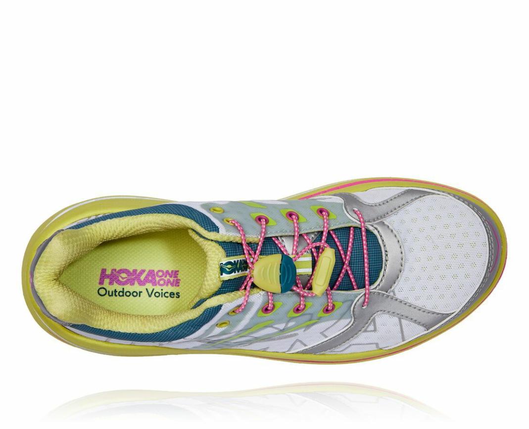 Women Walking | HOKA ONE ONE OV X HOKA Bondi B Lime Sherbet / Super Pink