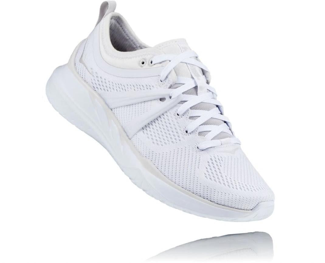 Women Walking | HOKA ONE ONE Tivra White / Nimbus Cloud