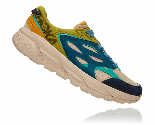 Women Walking | HOKA ONE ONE Unisex Clifton L Suede Multi / Shifting Sand